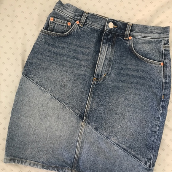 & other stories denim pencil skirt - Picture 2 of 3